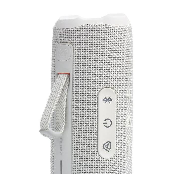 JBL Flip 7 | Haut-parleur portable - Bluetooth - Étanche - Jusqu'à 14 heures d'autonomie - Blanc | Sonxplus Thetford Mines