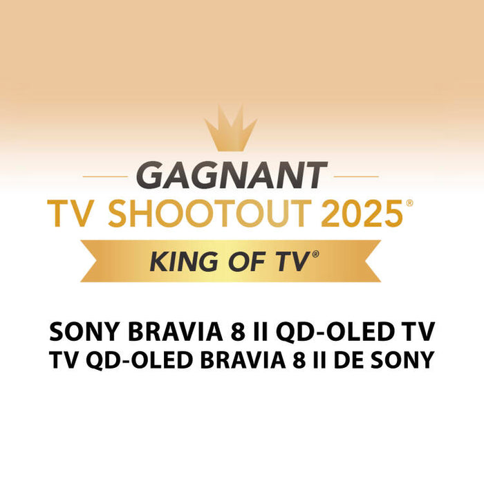 Sony K65XR80M2 | Téléviseur Bravia 8 II 65" - QD-OLED - 4K Ultra HD - 120Hz - Google TV