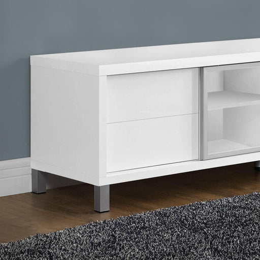 Monarch Specialties I2537 | Meuble Téléviseur - 70" - Blanc-SONXPLUS Thetford Mines