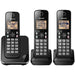 Panasonic KX-TGC383B | Téléphone sans fil - 3 combinés - Noir-SONXPLUS Thetford Mines