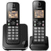 Panasonic KX-TGC382B | Téléphone sans fil - 2 combinés - Noir-SONXPLUS Thetford Mines