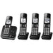 Panasonic KX-TGD394B | Téléphone sans fil - 4 combinés - Répondeur - Noir-SONXPLUS Thetford Mines