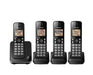 Panasonic KX-TGC384B | Cordless phone - 4 handsets - Black-SONXPLUS Thetford Mines
