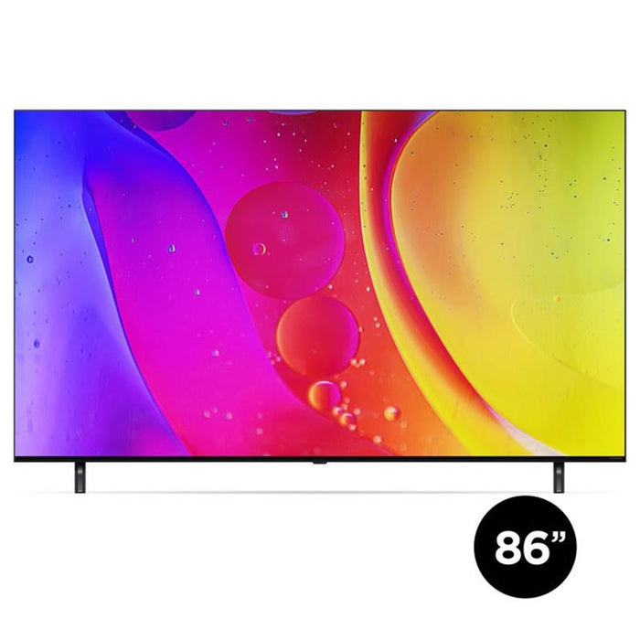 LG 86NANO80AUA | 86" Television LED 4K - UHD - NANO80A Series - 60Hz - Processor IA a7 4K Gen8 - Black