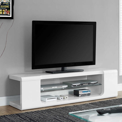 Monarch Specialties I2762 | Meuble TV - 60" - 2 Tiroirs de rangement - Gris/Noir-SONXPLUS Thetford Mines