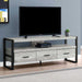 Monarch Specialties I2821 | Meuble TV - 60" - 3 Tiroirs - Gris-SONXPLUS Thetford Mines