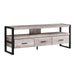 Monarch Specialties I2822 | TV stand - 60" - 3 Drawers - Taupe-SONXPLUS Thetford Mines