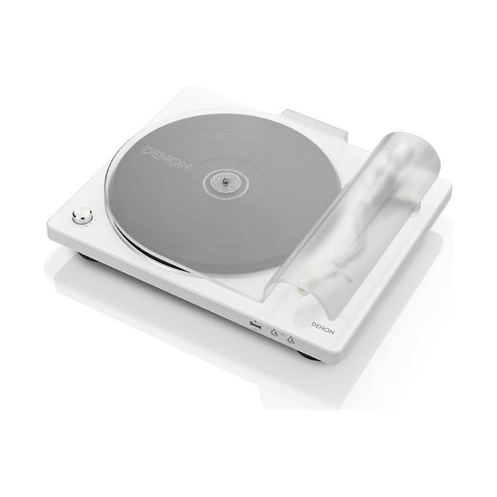 Denon DP-450USB | Table tournante Hi-Fi - Port USB - Bras de lecture en "S" - Blanc-SONXPLUS Thetford Mines