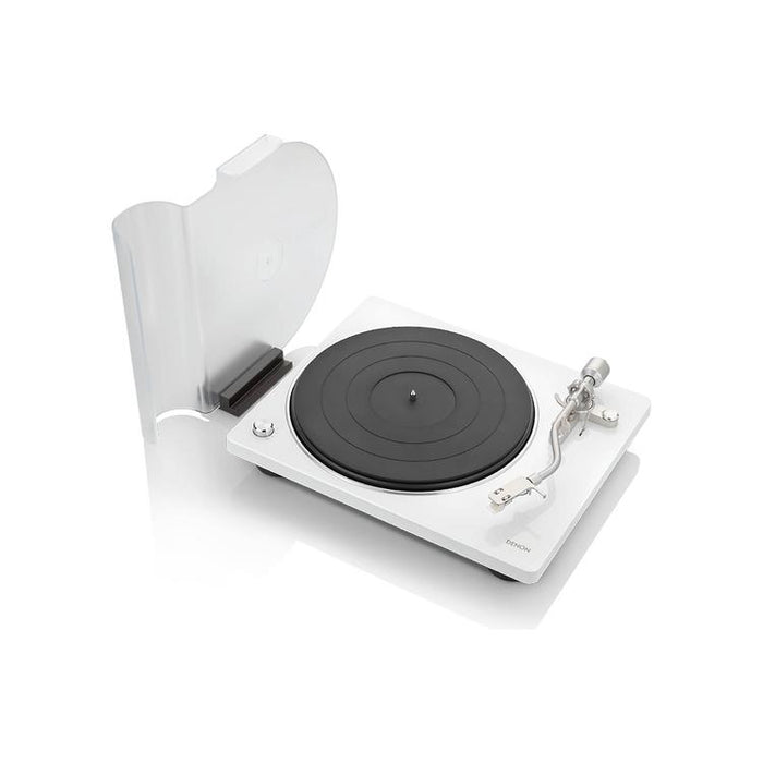 Denon DP-400 | Table tournante Hi-Fi - Capteur automatique de vitesse - Bras de vitesse en "S" - Blanc-SONXPLUS Thetford Mines
