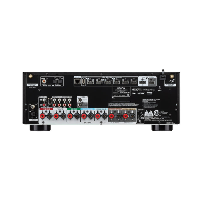 Denon AVR-S980H | Récepteur AV - 7.2 canaux d'amplification - Cinéma maison - 8K - HEOS - Noir | 04 | Sonxplus Thetford Mines