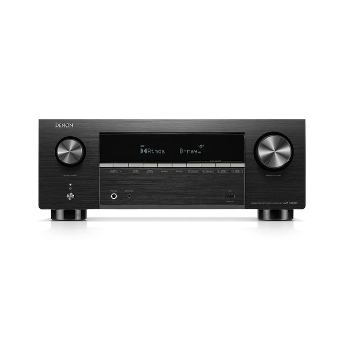 Denon AVRX2900H | Récepteur AV - 7.2 canaux - Cinéma maison - 8K - HEOS - Noir | 01 | Sonxplus Thetford Mines