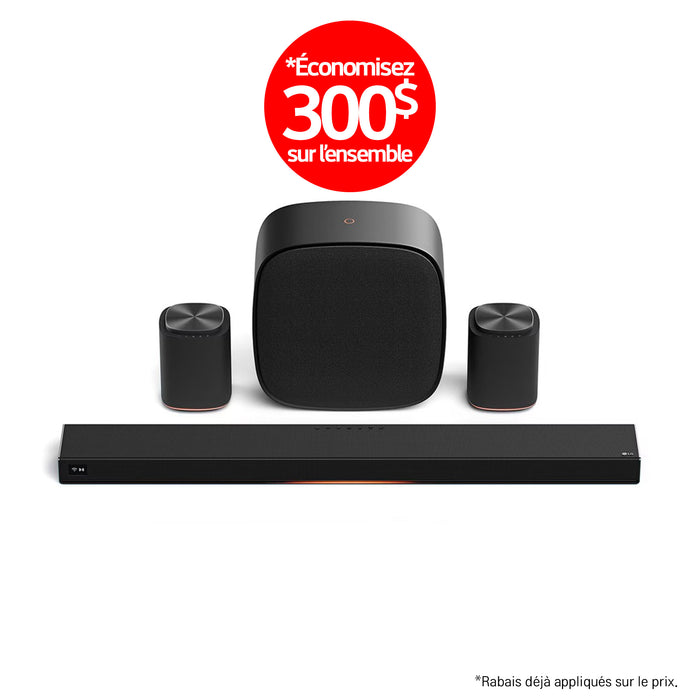 LG Sound Suite | Immersive suite 5 Pro - Barre de son H7 +2 M5 + W7 | 01 | Sonxplus Thetford Mines