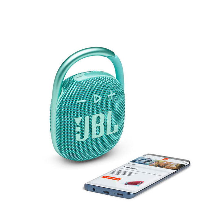 JBL Clip 4 | Haut-parleur Ultra-portable - Bluetooth - Imperméable - Autonomie 10 Heures - Sarcelle-SONXPLUS.com