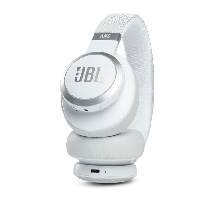 JBL Live 660NC | Circumaural Wireless Headphones - Bluetooth - Active Noise Cancellation - Multipoint Connection - White-SONXPLUS.com