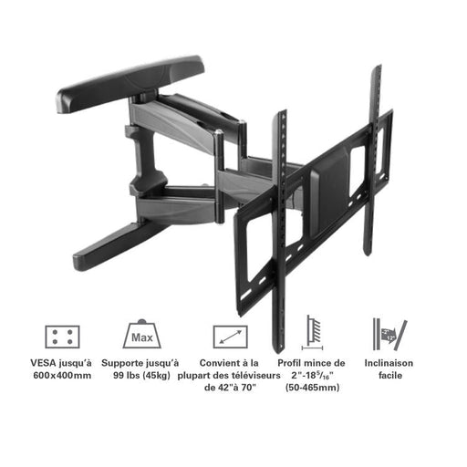 Syncmount SM-4270DMF | Support mural articulé pour téléviseur 42" à 70" - Jusqu'à 99 lb-SONXPLUS.com