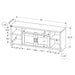 Monarch Specialties I 2742 | Meuble TV - 60" - Imitation bois - Taupe-SONXPLUS.com