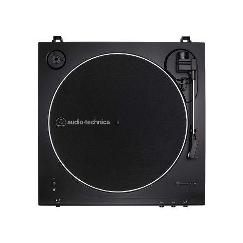 Audio Technica AT-LP60XBTBK | Table tournante Stéréo - Sans fil - Bluetooth - Entraînement par courroie - Entièrement automatique - Noir-SONXPLUS Thetford Mines