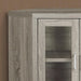 Monarch Specialties I 2701 | Meuble TV - 42" - En coin - Portes vitrés - Taupe Foncé-SONXPLUS.com