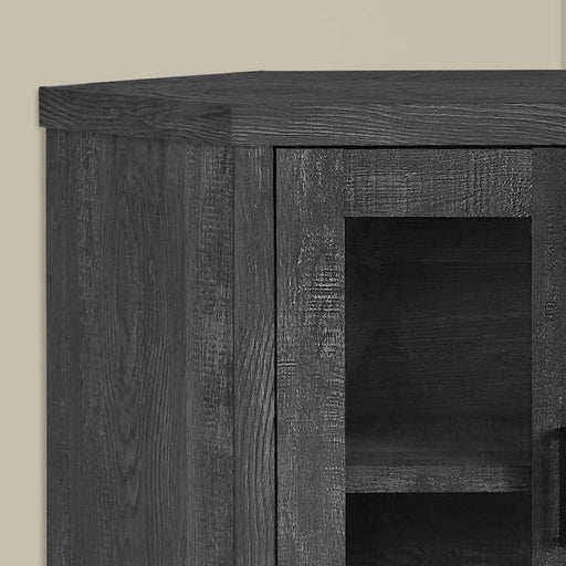 Monarch Specialties I 2716 | Meuble TV - 42" - En coin - Imitation bois - Noir-SONXPLUS.com