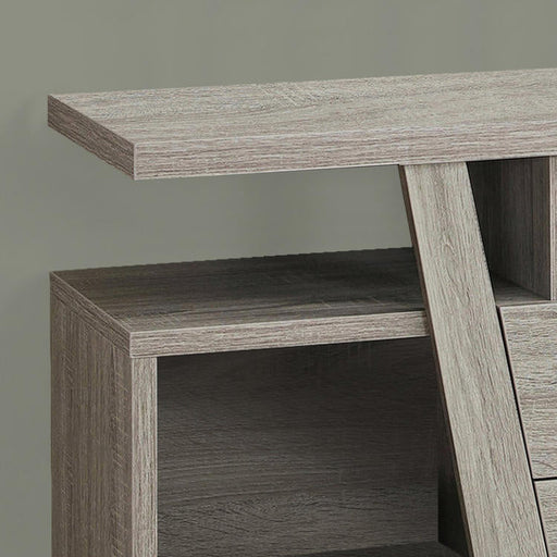 Monarch Specialties I 2721 | Meuble TV - 60" - 2 Tiroirs de rangement - Taupe foncé-SONXPLUS.com