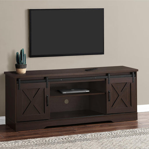 Monarch Specialties I 2745 | Meuble TV - 60" - 2 Portes coulissantes - Expresso-SONXPLUS.com