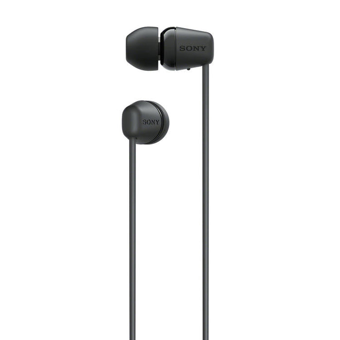 Sony WI-C100 | In-ear headphones - Wireless - Bluetooth - Around the neck - Microphone - IPX4 - Black-SONXPLUS.com