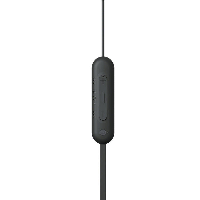Sony WI-C100 | In-ear headphones - Wireless - Bluetooth - Around the neck - Microphone - IPX4 - Black-SONXPLUS.com