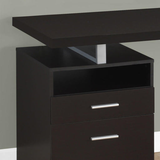 Monarch Specialties I 7143 | Meuble d'ordinateur - 60" - Métal argent - Espresso-SONXPLUS.com
