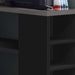 Monarch Specialties I 7419 | Meuble d'ordinateur - En coin - Conception en L - Orientation gauche ou droite - Avec tiroirs - Dessus gris - Noir-SONXPLUS.com