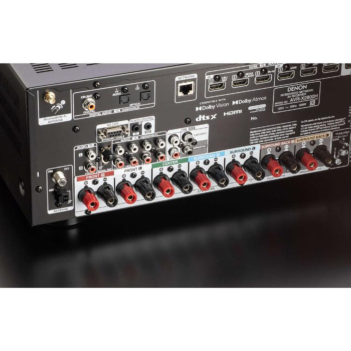 Denon AVR-X2800H | Récepteur AV - 7.2 canaux d'amplification - Cinéma maison - 8K - HEOS - Noir-SONXPLUS.com