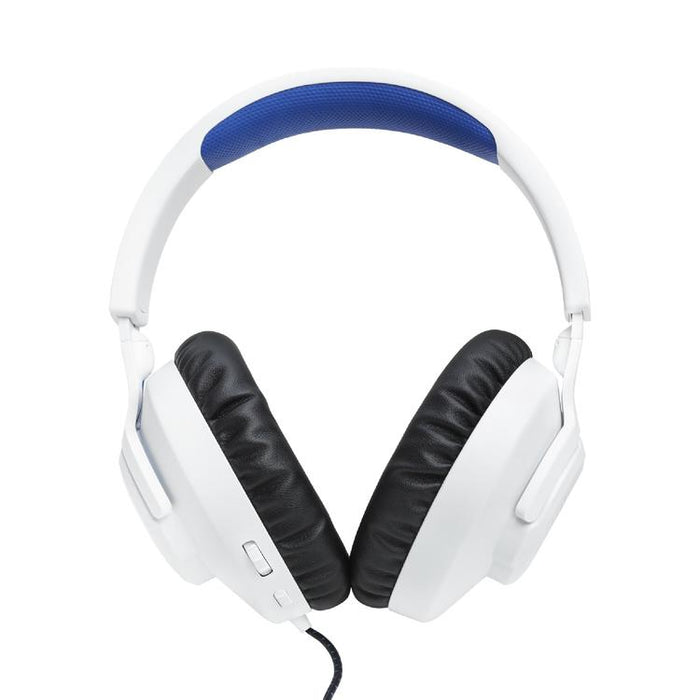JBL Quantum 100P | Circumaural Wired Gaming Headphones - For Playstation Console - White/Blue-SONXPLUS.com