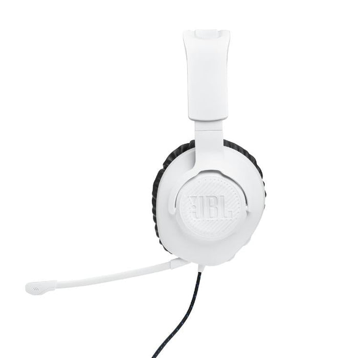 JBL Quantum 100P | Circumaural Wired Gaming Headphones - For Playstation Console - White/Blue-SONXPLUS.com