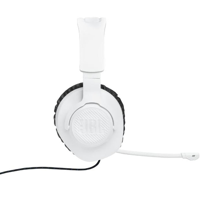 JBL Quantum 100P | Circumaural Wired Gaming Headphones - For Playstation Console - White/Blue-SONXPLUS.com