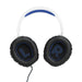 JBL Quantum 100P | Circumaural Wired Gaming Headphones - For Playstation Console - White/Blue-SONXPLUS.com