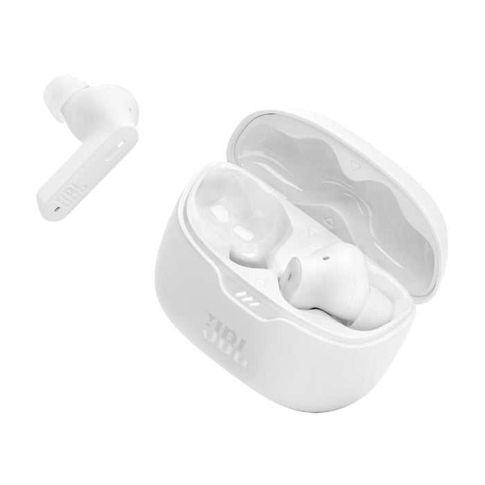JBL Tune Beam | In-Ear Headphones - 100% Wireless - Bluetooth - Smart Ambient - Stick-open Design - White-SONXPLUS.com