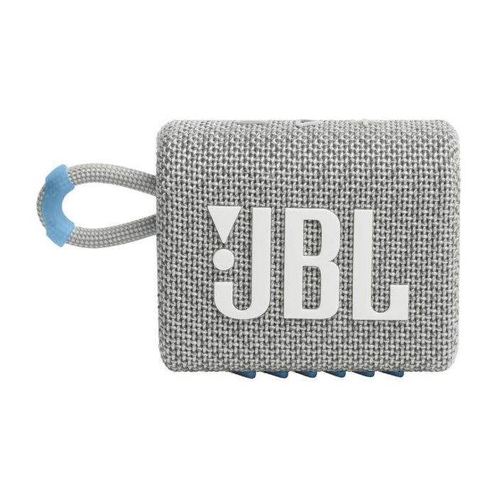 JBL Go 3 Eco | Mini Haut-parleur - Ultra-portable - Bluetooth - IP67 - Blanc-SONXPLUS.com