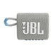 JBL Go 3 Eco | Mini Haut-parleur - Ultra-portable - Bluetooth - IP67 - Blanc-SONXPLUS.com