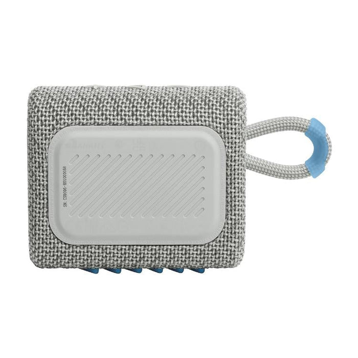 JBL Go 3 Eco | Mini Haut-parleur - Ultra-portable - Bluetooth - IP67 - Blanc-SONXPLUS.com