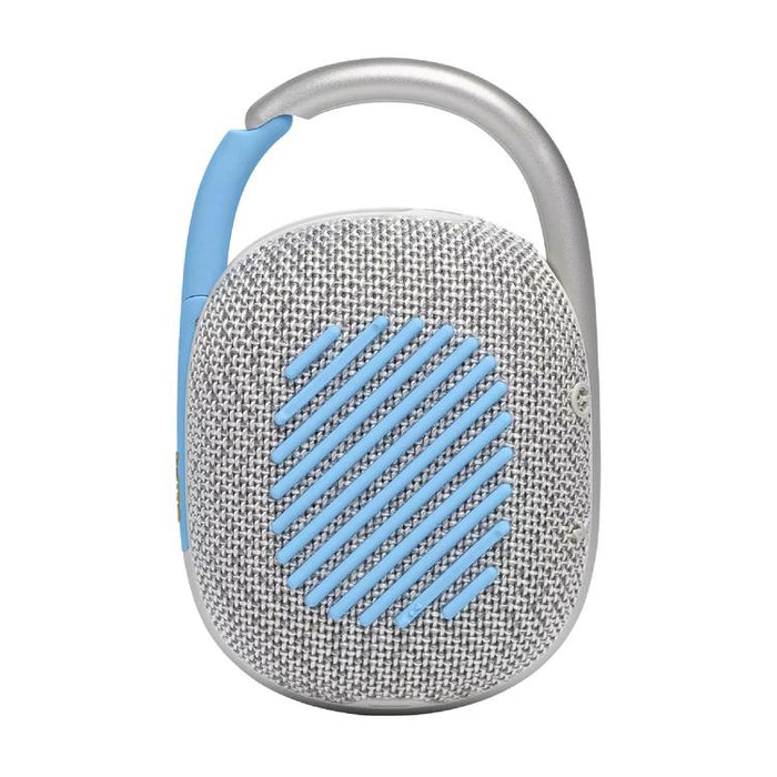 JBL Clip 4 Eco | Haut-parleur - Ultra-portable - Étanche - Bluetooth - Mousqueton intégré - Blanc-SONXPLUS.com