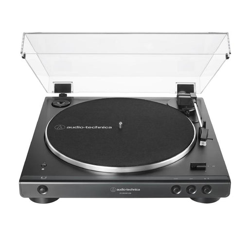 Audio Technica AT-LP60XBT-USB-BK | Table tournante Stéréo - Entièrement automatique - Entraînement par courroie - USB - Bluetooth - Noir-SONXPLUS Thetford Mines
