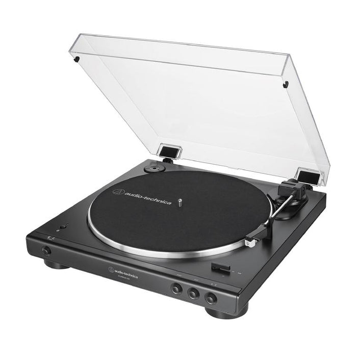 Audio Technica AT-LP60XBT-USB-BK | Table tournante Stéréo - Entièrement automatique - Entraînement par courroie - USB - Bluetooth - Noir-SONXPLUS Thetford Mines