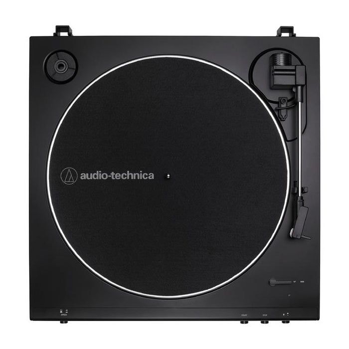 Audio Technica AT-LP60XBT-USB-BK | Table tournante Stéréo - Entièrement automatique - Entraînement par courroie - USB - Bluetooth - Noir-SONXPLUS Thetford Mines