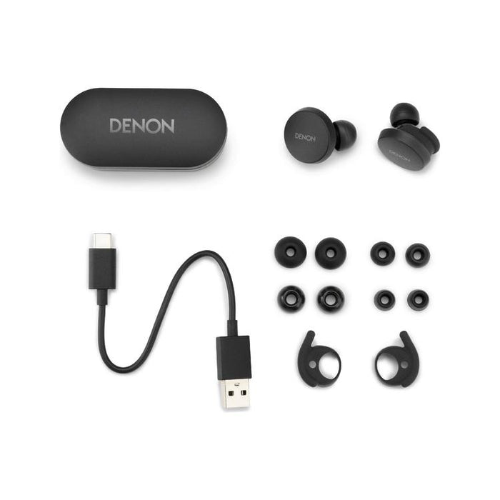 Denon PERL | Écouteurs sans fil - Bluetooth - Technologie Masimo Adaptive Acoustic - Noir-SONXPLUS Thetford Mines