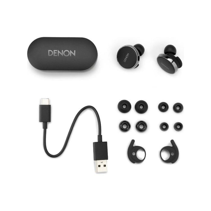 Denon PERL PRO | Écouteurs sans fil - Bluetooth - Technologie Masimo Adaptive Acoustic - Noir-SONXPLUS Thetford Mines