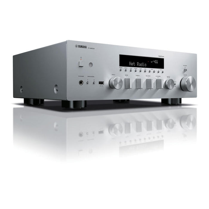 Yamaha R-N600A | Récepteur réseau/stéréo - MusicCast - Bluetooth - Wi-Fi - AirPlay 2 - Argent-SONXPLUS Thetford Mines