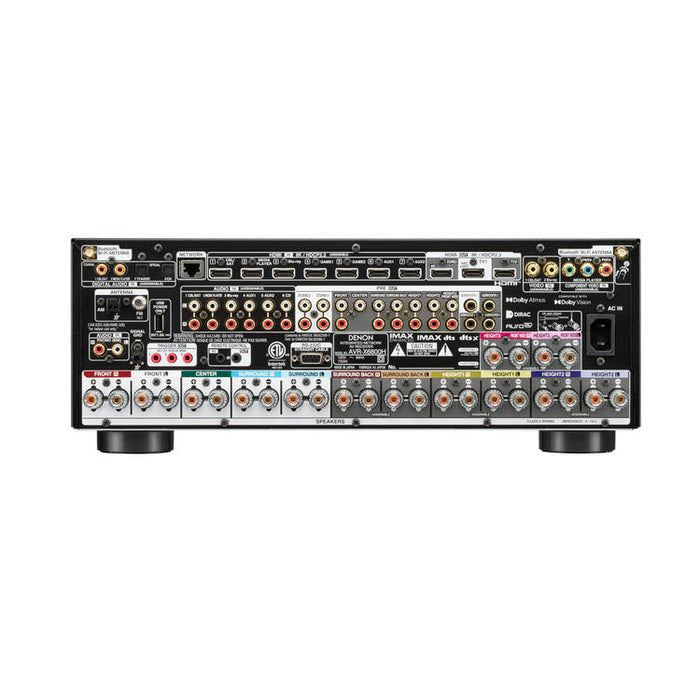 Denon AVRX6800H | Récepteur AV 11.4 canaux - Cinéma maison - 3D - 8K - HEOS - Noir-SONXPLUS Thetford Mines