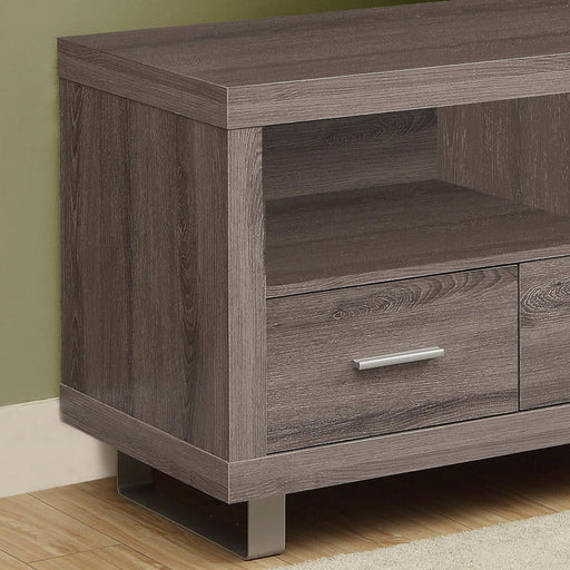 Monarch Specialties I 3250 | Meuble TV - 48" - 3 Tiroirs - Taupe foncé-SONXPLUS.com