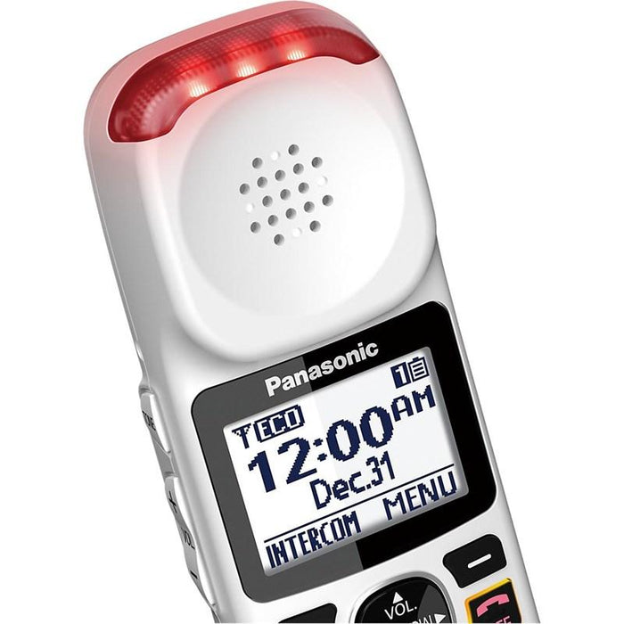 Panasonic KX-TGM490S | Cordless phone - 1 handset - Answering machine - Amplified 3X - Silver-SONXPLUS.com