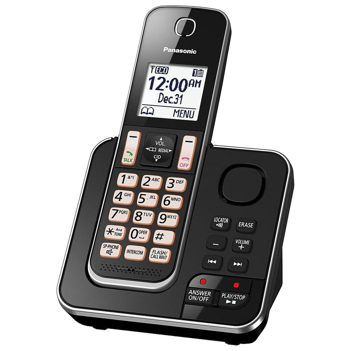 Panasonic KX-TGD392B | Téléphone sans fil - 2 combinés - Répondeur - Noir-SONXPLUS.com