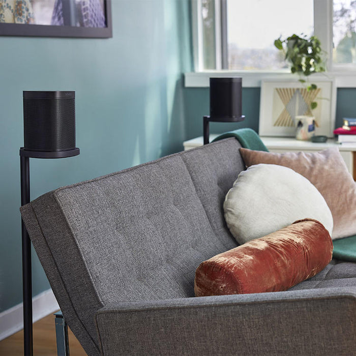 Sonos SS1FSWW1BLK | Stand for Sonos One and One SL Speakers - Black - Pair-SONXPLUS.com